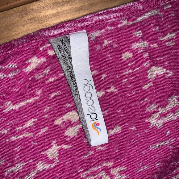 Ideology oversized pink burn out crop top - Picture 5 of 5